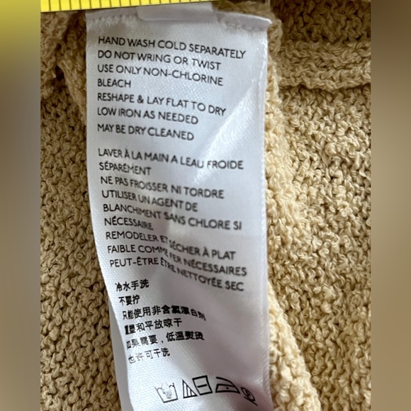 Free People Beach NOWT Poppy sweater mini dress in yellow only size medium - Picture 11 of 14